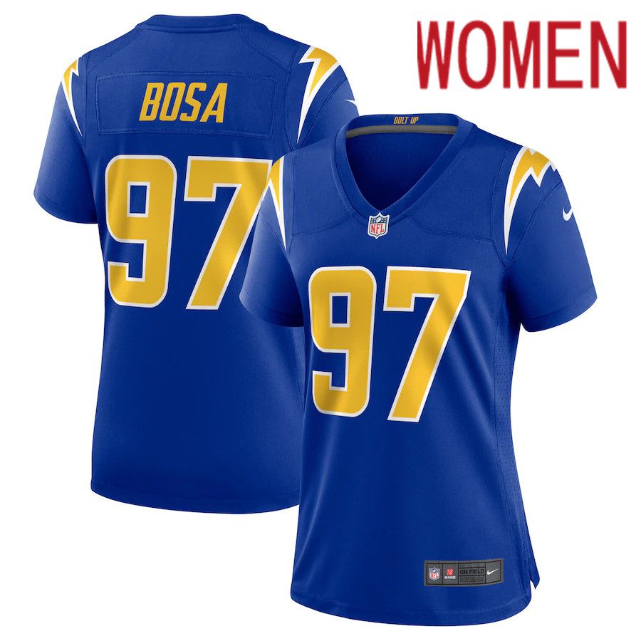 Women Los Angeles Chargers 97 Joey Bosa Nike Royal 2nd Alternate Game NFL Jersey